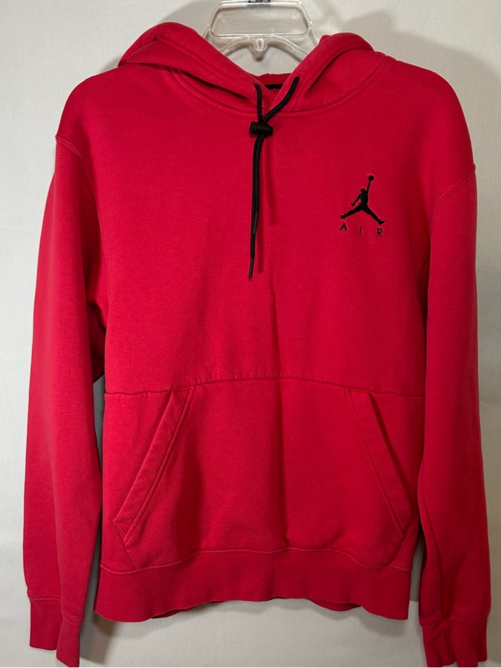 Jordan Jumpman Hoodie Men’s Medium Red Solid Pullover Basketball